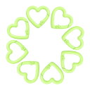 uxcell 8個 ハート形 スプリングスナップクリップ1