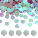 uxcell 1250 PCS フラットラウンドシーケンス、10mm/0.4インチ大型シーケンス、クラフト用レジングラデーションABローズレッドルーズシーケンスパ イレット、DIYクラフト、裁縫、刺繍、衣類用