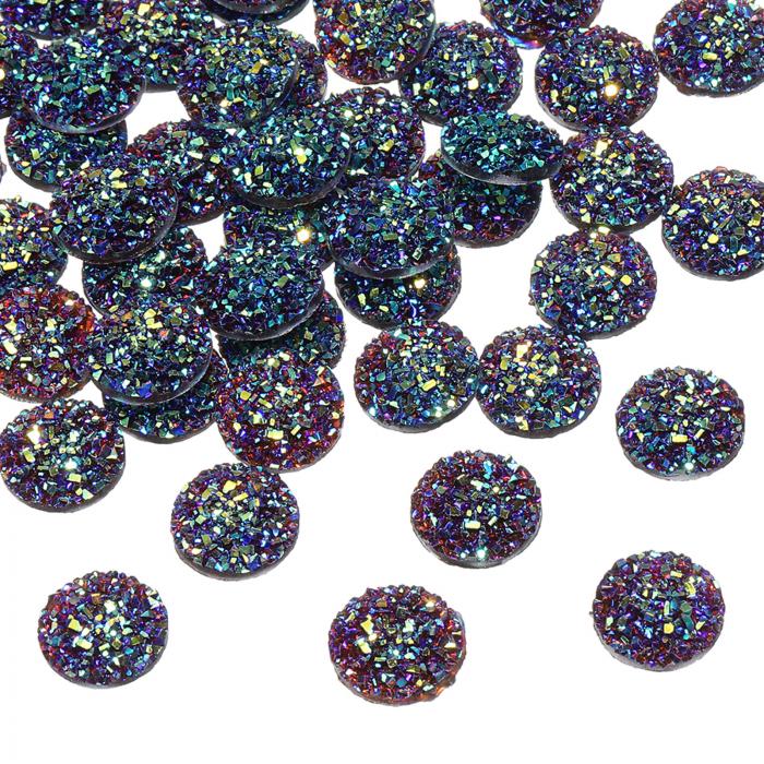 uxcell 60個のラインストーンフラットバック装飾品フェイクドルージー水晶ダイヤモンドラウンドレジン..