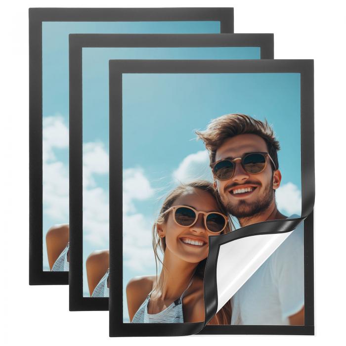 uxcell 3個 磁気サインホルダー 8