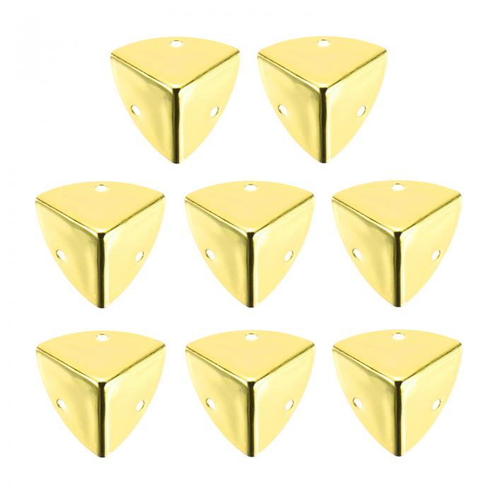 uxcell 8個 メタルコーナープロテクター 1 x 1 x 1