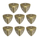 uxcell 8個 メタルコーナープロテクター 1.5 x 1.5 x 1.5
