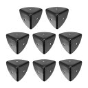 uxcell 8個 メタルコーナープロテクター 1.5 x 1.5 x 1.5