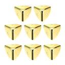 uxcell 8個 メタルコーナープロテクター 1.5 x 1.5 x 1.5