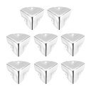 uxcell 8個 メタルコーナープロテクター 1.1 x 1.1 x 1.1