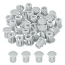 uxcell 32個5mm(3/16インチ)ライトグレーのプラスチックホールプラグ フラッシュタイプパネルホールプラグ エンドキャップ ロッキングホールチューブ...
