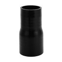 X AUTOHAUX シリコンホース 異径 シリコンチューブ ブラック 長さ127mm 内径60-51mm 汎用 自動車 建設機械 工業用 研究機器 農業機械 ...