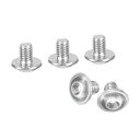 uxcell フランジ付きボタンヘッドソケットキャップスクリュー、50個 M3x4mm - 304ステンレス鋼ソケットドライブファスナーボルト、家具取り付け用全...
