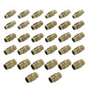 uxcell 32個 磁気クラ スプ 3,5,6,8mm /0.12,0.2,0.24,0.31 "レザーコードエンドキャップ磁気ブレスレットクラ スプおよびジュ エリーリーメイキングDIYブレスレットクロージャー ブロンズ