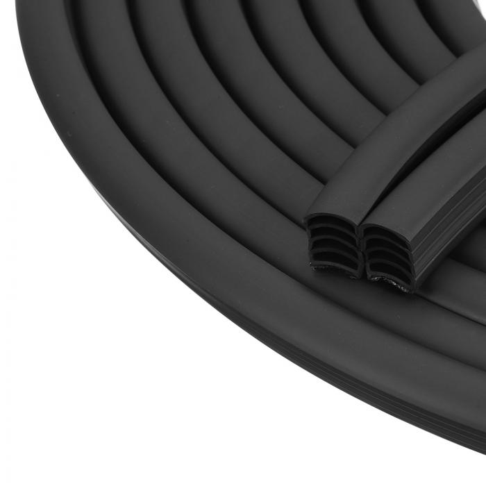 uxcell ウェザーストリッピング ドアシールストリップ、20フィート シリコン D 形状 ドアシールストリ..