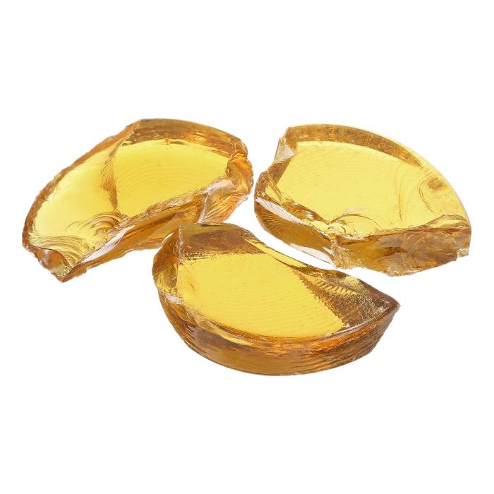 uxcell 火ピット用ファイヤーグラス 0.9ポンド 高光沢反射強化ガラスロック 天然プロパン暖炉用 5-8cm アンバー