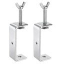uxcell 2個304ステンレス鋼Cクランプ3.94"(100mm)幅のジョー開口木製クランプ金属Uビームクランプ木工溶接建築家庭用マウント