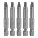 uxcell 5個入りスクエアドライバービット R3 1/4インチ 六角シャンク 50mm/2インチ長さ 磁気4点六角ビット S2スチール工業グレード電動ドライバービット 6mmロッド