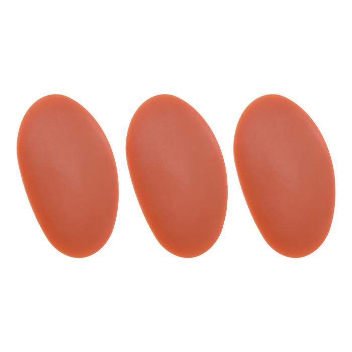 uxcell 3個 陶器リブ 8.8cm x 5.5cm ソフトシリコンラバー粘土セラミック彫刻ツール 仕上げ形状整形お..