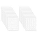 uxcell 900個 両面粘着テープドット 粘着性 ある両面ナノドット アートクラフト 装飾用 クリアな取り外し可能な丸い粘着ドット 0.79" x 0.03"