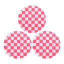 uxcell 2個のアクリルカップコースター アクリルドリンクコースターテーブルトップ保護マ ット マグカップ オフィ ス キッチン レッド