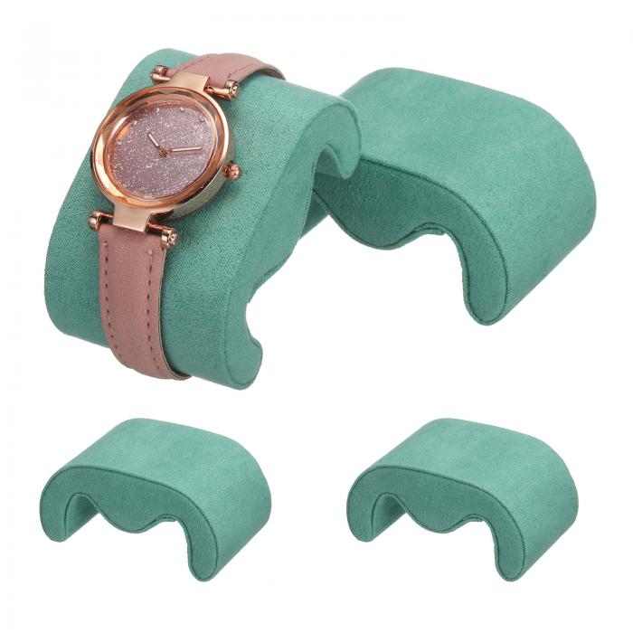 uxcell 4個の時計ケース枕 M字型時計ディスプレイ枕ベルベット時計クッション交換品時計ブレスレットデ..