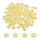 uxcell スクリューキャップ 158個12mm - プラスチック製自己攻釘用キャップカバー 直径7-8mm フラットフィリッ プススクリュー用装飾カバーホー...