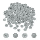 uxcell スクリューキャップ 158個12mm - プラスチック製自己攻釘用キャップカバー 直径7-8mm フラットフィリッ プススクリュー用装飾カバーホー...