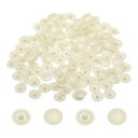 uxcell スクリューキャップ 108個12mm - プラスチック製自己攻釘用キャップカバー 直径7-8mm フラットフィリッ プススクリュー用装飾カバーホー...
