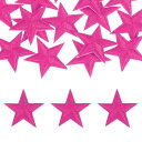uxcell 32個 アイアンオンスターパッチ スターエンブロイダリーパッチ DIYクラフト用 装飾修理パッチアップリケ バックパック バッグ 帽子 服用 29mmローズレッド