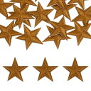 uxcell 16個 アイアンオンスターパッチ スターエンブロイダリーパッチ DIYクラフト用 装飾修理パッチアップリケ バックパック バッグ 帽子 服用 29mmダークコーヒー