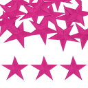uxcell 15個 アイロンスターパッチ スターエンブロイダリーパッチ DIYクラフト用 装飾修理パッチアップリケ バックパック バッグ 帽子 服用 70mmローズレッド