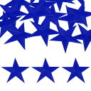 uxcell 15個 アイアンスターパッチ スターエンブロイダリーパッチ DIYクラフト用 装飾修理パッチアップリケ バックパック バッグ 帽子 服用 70mmネイビーブルー