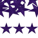 uxcell 12個 アイアンスターパッチ スターエンブロイダリーパッチ DIYクラフト用 装飾修理パッチアップリケ バックパック バッグ 帽子 服用 82mmダークパープル