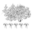 uxcell 50個入りバッグフィートスタッドス パイ ク 18mm丸型パースネイルヘッドス パイ クプロングスタッドバッグボトムスタッド ハンドバッグパースク...