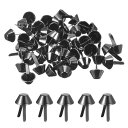 uxcell 100個入りバッグフィートスタッドス パイ ク 12mmのパースコーンスタッドフラットメタルス パイ クリベットネイルヘッドブ ラッドプロングバッ...