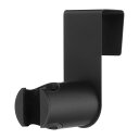 uxcell 1個 ハンドヘルドシャワーヘッドホルダー ステンレス製シャワーヘッドホルダー パンチフリーウォールマウントシャワーブ ラケット バスルームシャワーワンドホルダー シャワールーム用 黒色
