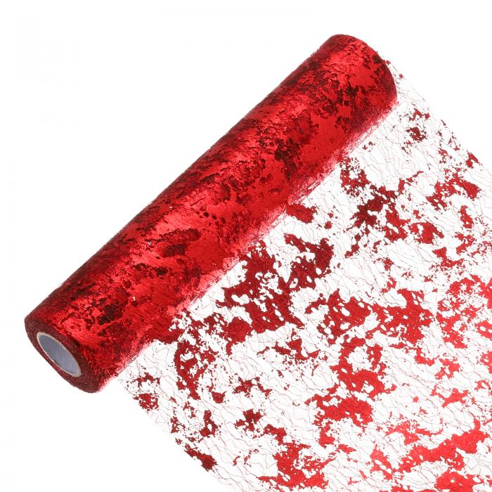 uxcell 33フィート テーブルランナー スパンコール金色ホイル 薄いメッシュメタリックテーブルランナー..