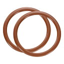 uxcell 2個の丸いプラスチック財布ハンドル 5.31