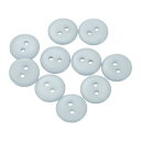 uxcell 10個 樹脂製ボタン 15mm(5/8