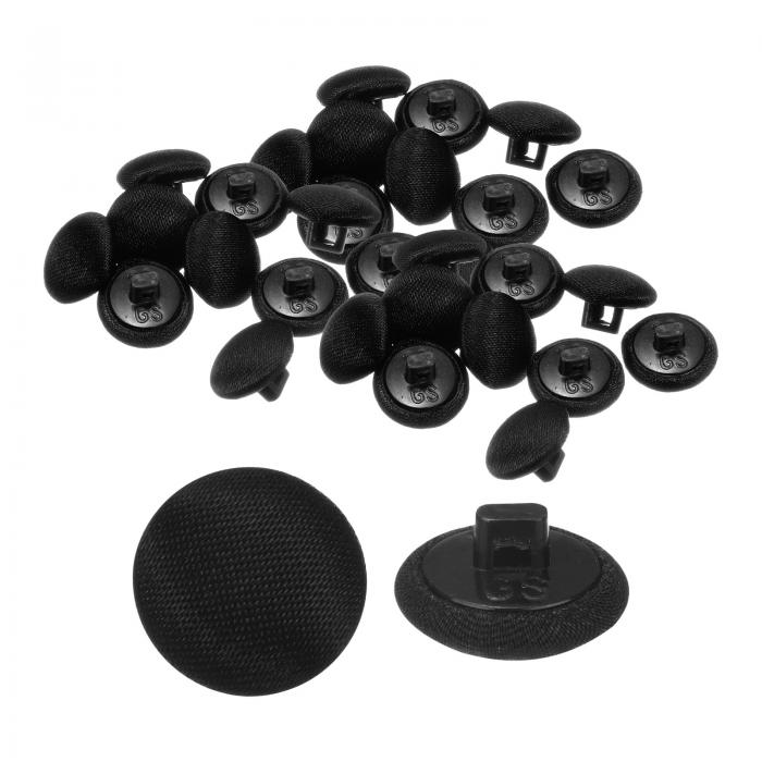 uxcell 30個のサテンボタン0.5