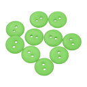 uxcell 10個 樹脂製ボタン 15mm(5/8