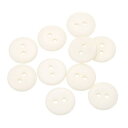 uxcell 10個 樹脂製ボタン 15mm(5/8