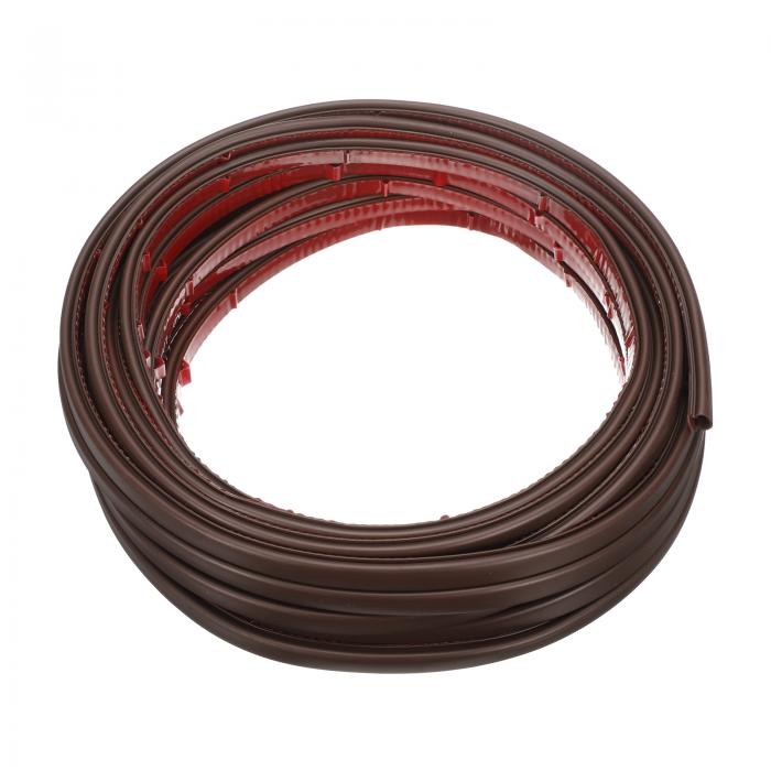 uxcell 天候ストリッピングドアシールストリップ 33フィートTPEドアフレームウェザーストリッピング 大きな隙間用自己粘着バック付きドア断熱ストリップ ブ ラウン