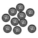 uxcell 10個の金属製ボタン、25mm 4穴丸形スーツシャツコート衣類ボタン、装飾クラフト用、ブロンズ