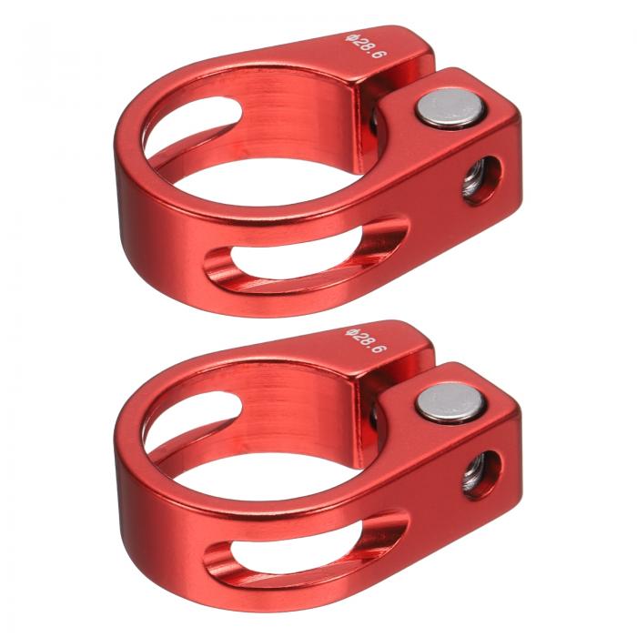 uxcell 2pcs バイクシートポストクランプ 28.6mm バイククリップ アルミニウム合金自転車ロックシート..