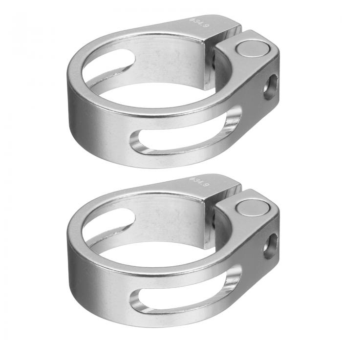 uxcell 2pcs バイクシートポストクランプ 34.9mm バイククリップ アルミニウム合金自転車ロックシート..