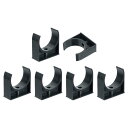 uxcell 6個のPVCウォーターパイプクランプクリップ U字型のチュービングホースバックル 63 mm OD用の灌漑チューブホルダー TVトレイ用のチュービ...