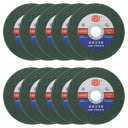 uxcell 10個 カットオフホイール 5" x 1/20" x 7/8" ウルトラシン カットオフホイール アングルグラインダー用カッティングディスク ステンレス鋼 鋳鉄 銅 用途一般金属カットディスク 緑