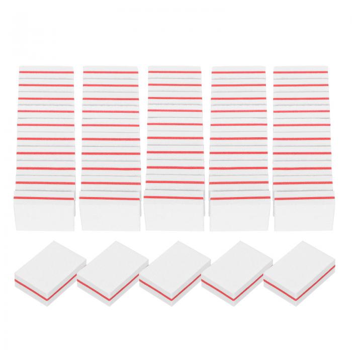 uxcell 50個のミニネイルバッファー、100/180グリットのネイルサンディングブロック、アクリルネイルや..