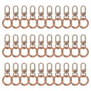 uxcell 30個 ロブスタークローフ゛クラ スフ゜キーチェーンスイヘ゛ルトリカ゛ークリッフ゜亜鉛合金カラフルキーチェーンクリッフ゜スナッフ゜フックシ゛ャンフ...