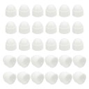 uxcell ナット保護キャップ、30個 M3x6x9mm - プラスチック製六角スクリュー保護キャップ、ドーム型ドームヘッドボルトカバー、防水装飾キャップ(ホ...