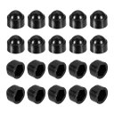 uxcell ナット保護キャップ、20個 M5x8x10mm - プラスチック製六角スクリュー保護キャップ、ドームアコーン六角ヘッドボルトカバー、防水装飾キャッ...