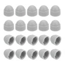 uxcell ナット保護キャップ、20個 M5x8x10mm - プラスチック製六角スクリュー保護キャップ、ドームアコーン六角ボルトカバー、防水装飾キャップ(グ...