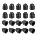 uxcell ナット保護キャップ、20個 M6x10x14mm - プラスチック製六角スクリュー保護キャップ、ドームアコーン六角ボルトカバー、防水装飾キャップ(...